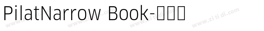 PilatNarrow Book字体转换